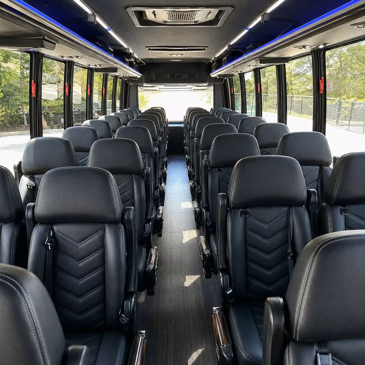 25 passenger minibus interior