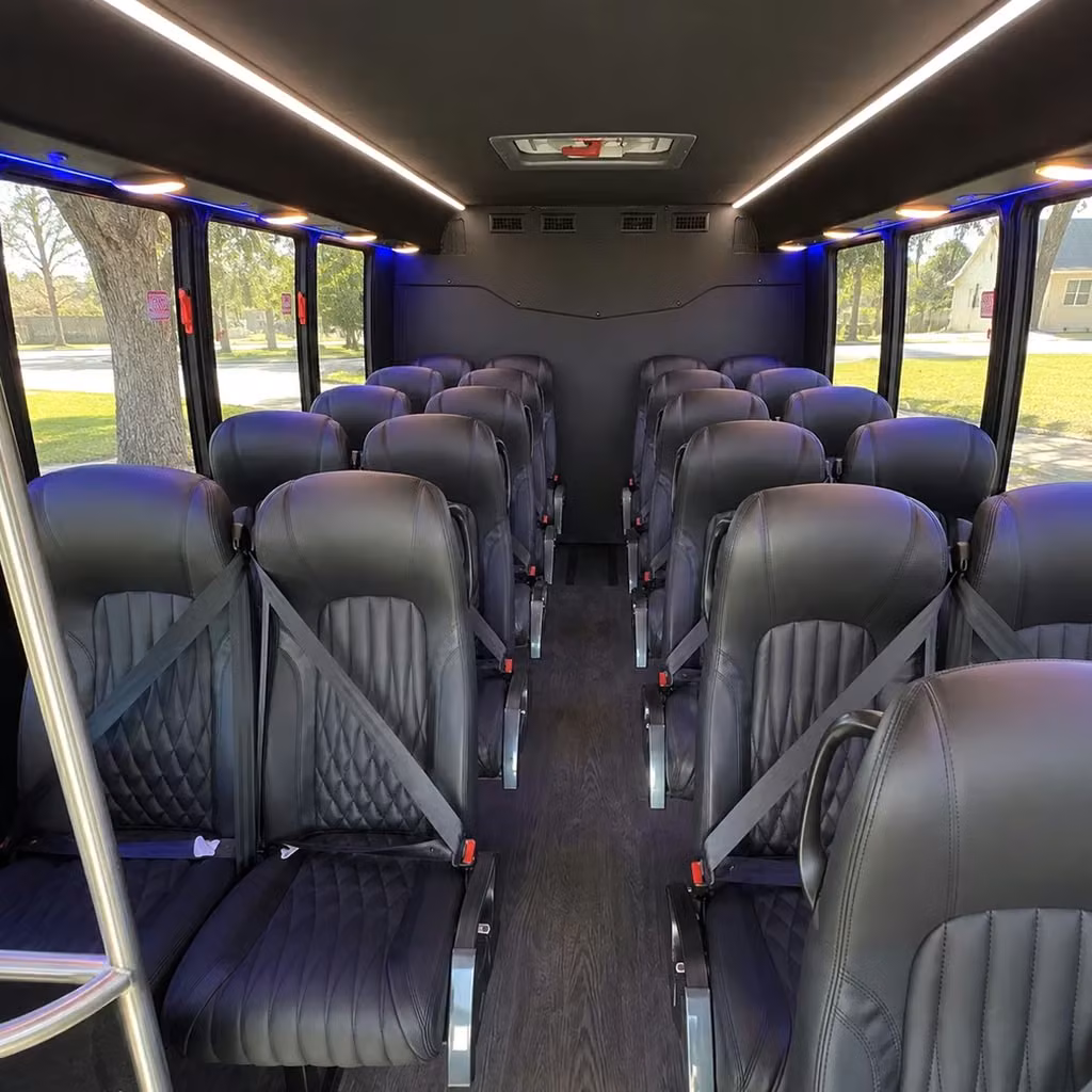 28 passenger minibus inside