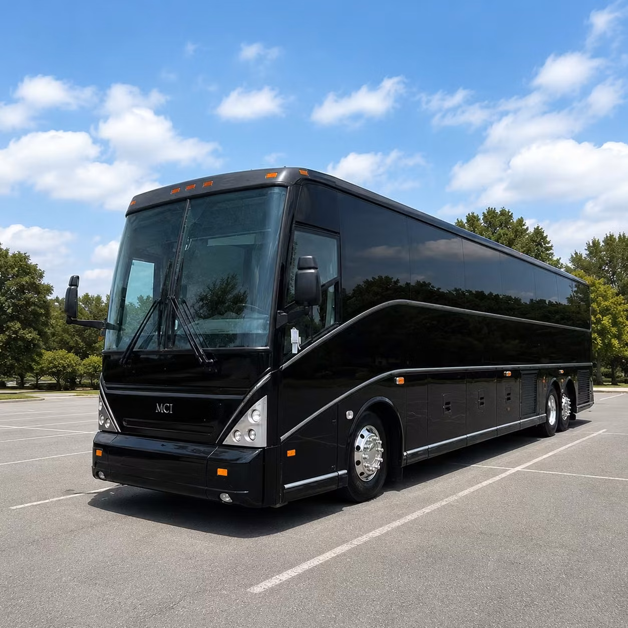 canton charter bus rental exterior