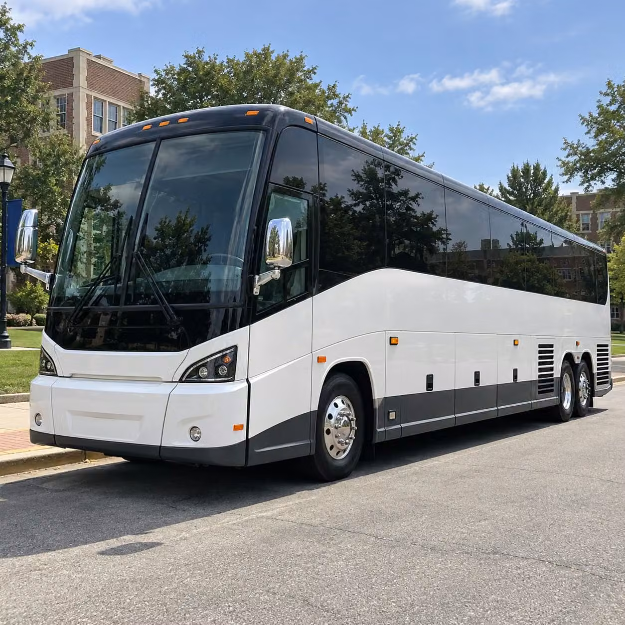 charter buses for detroit lions and michigan wolverines fan groups in canton