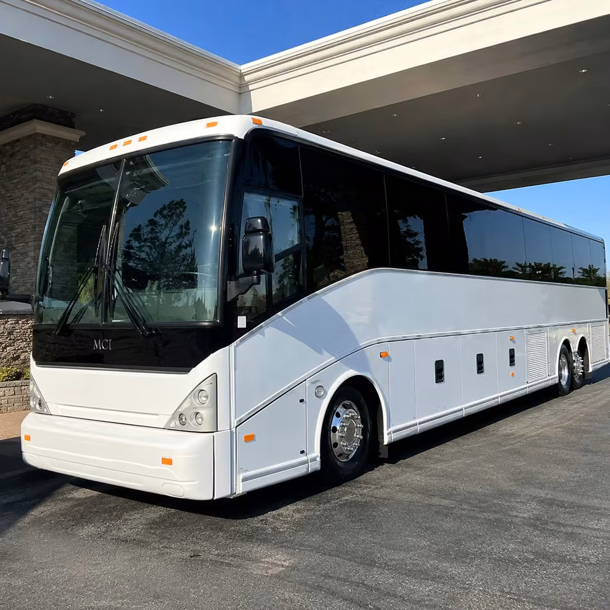 for corporate groups flying in and out of canton a charter bus changes everything
